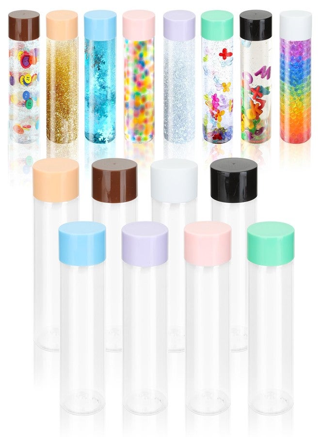 FARQAN 16 Pcs Sensory Bottles with Lids, 13.5 oz Leakproof Clear Plastic Water Bottles Reusable Empty for Sensory Crafts Classroom Handmade Party Supply (Multi Colors) - Image 1